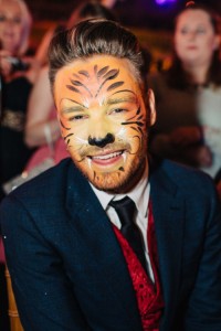 Liam face painted
